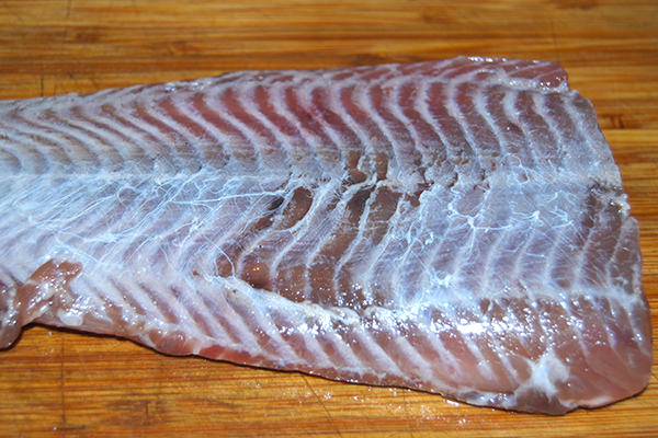 Rohes Welsfilet