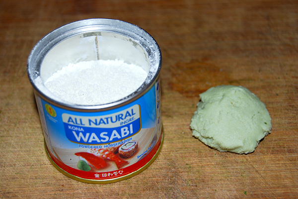 Wasabi-Pulver und -Paste
