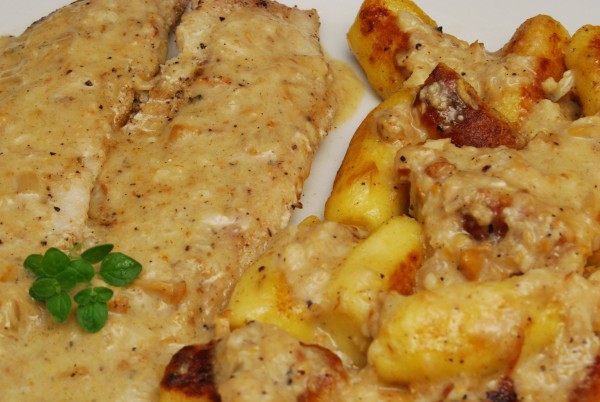 Filets mit Gnocchi und Sauce