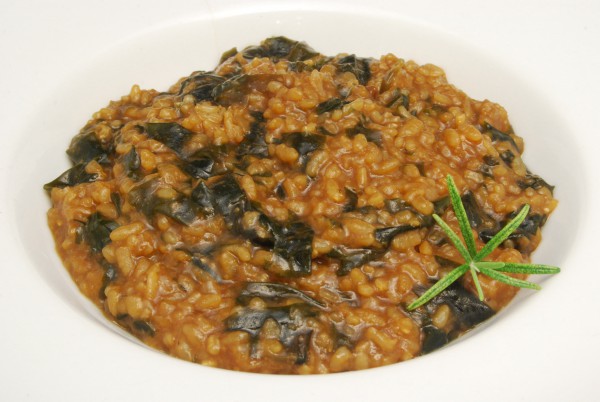 Risotto mit Meeresalgen