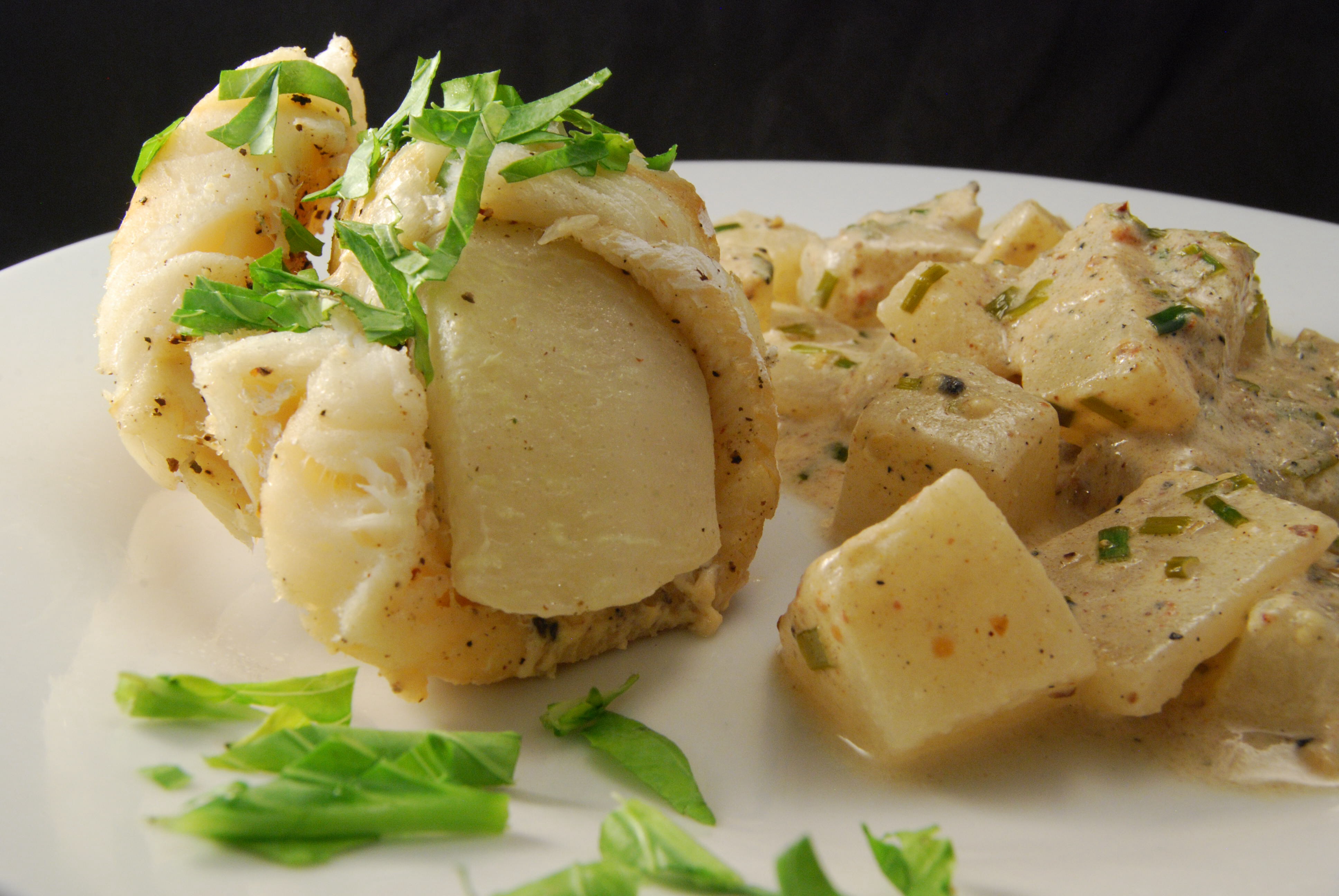 Kabeljau mit zweierlei Kohlrabi - Nudelheissundhos
