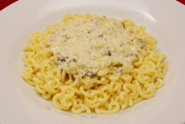 Gobbetti mit Blauschimmelkäse-Sauce - Nudelheissundhos