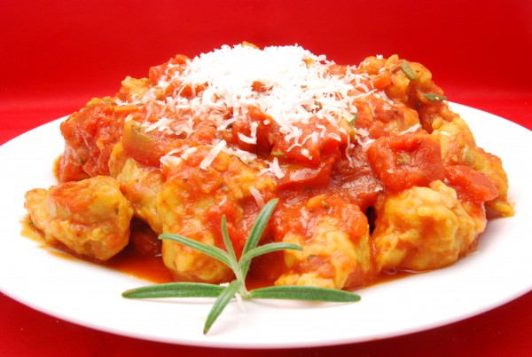 Leckere Gnocci mit viel Tomatensauce