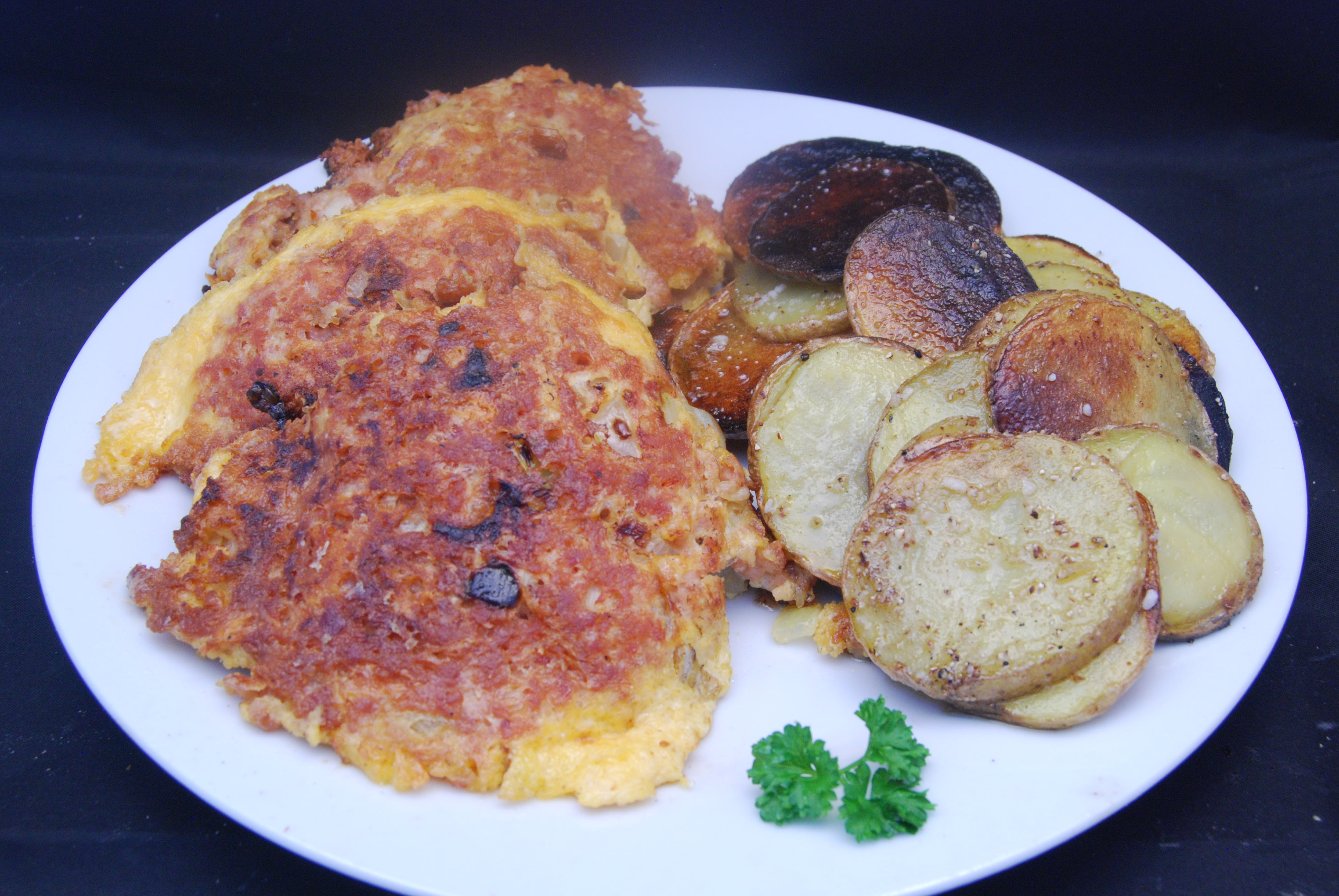 Frikadellen mit Kartoffeln