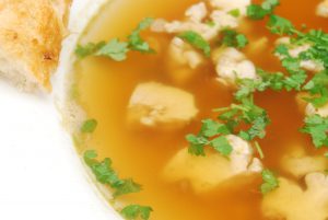 Kalbshirn-Suppe
