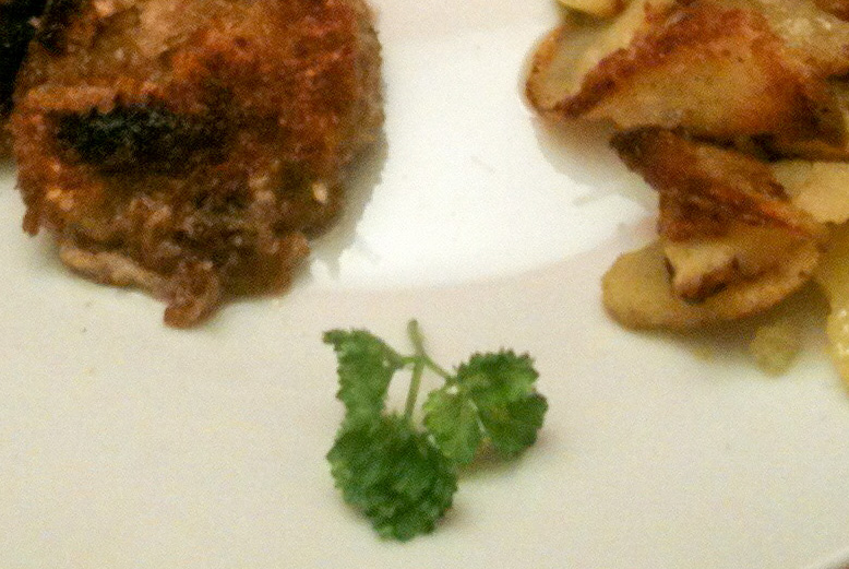 Gebratene Prärie-Austern mit Bratkartoffeln