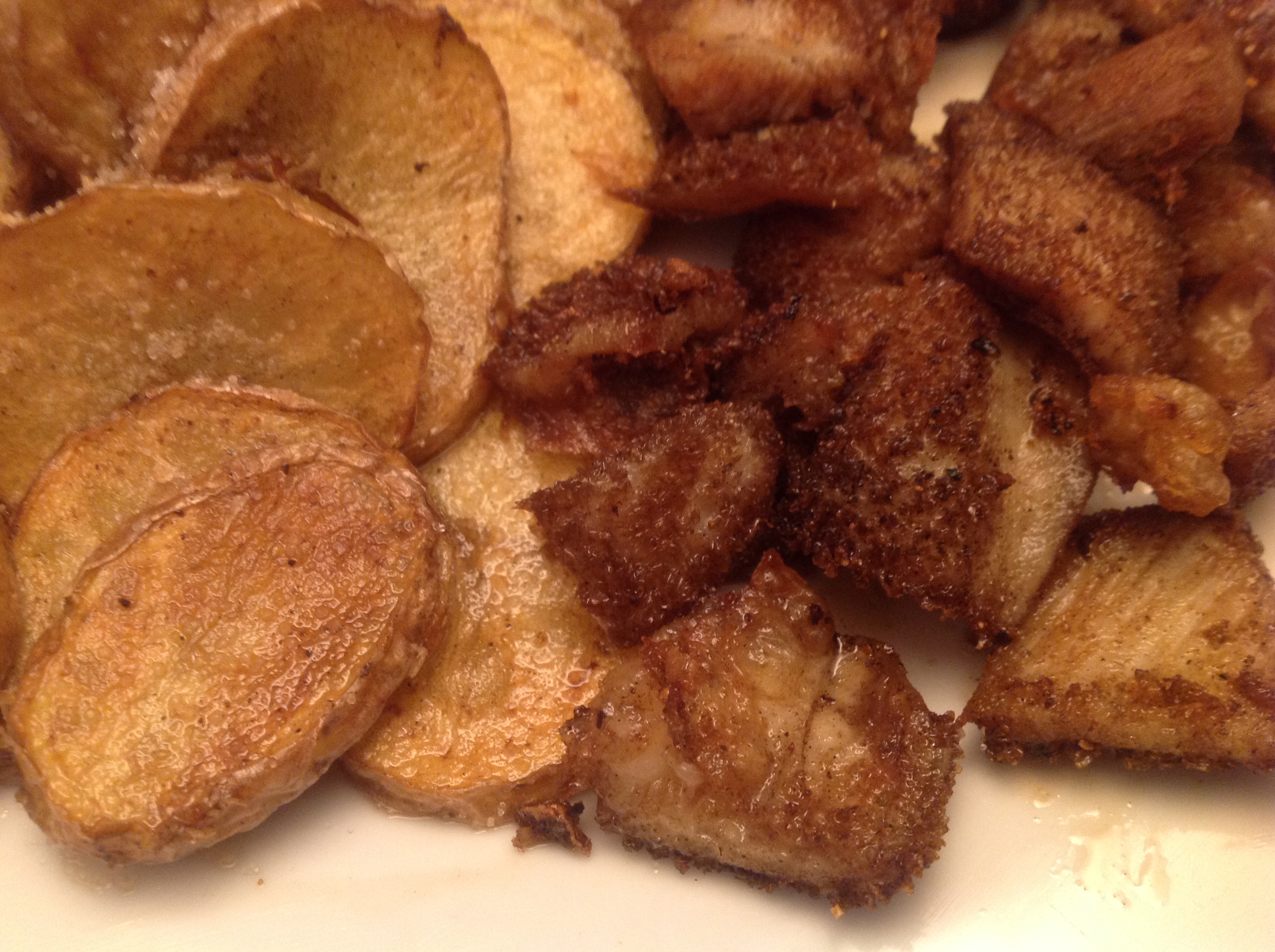 Frittierter Pansen mit Bratkartoffeln