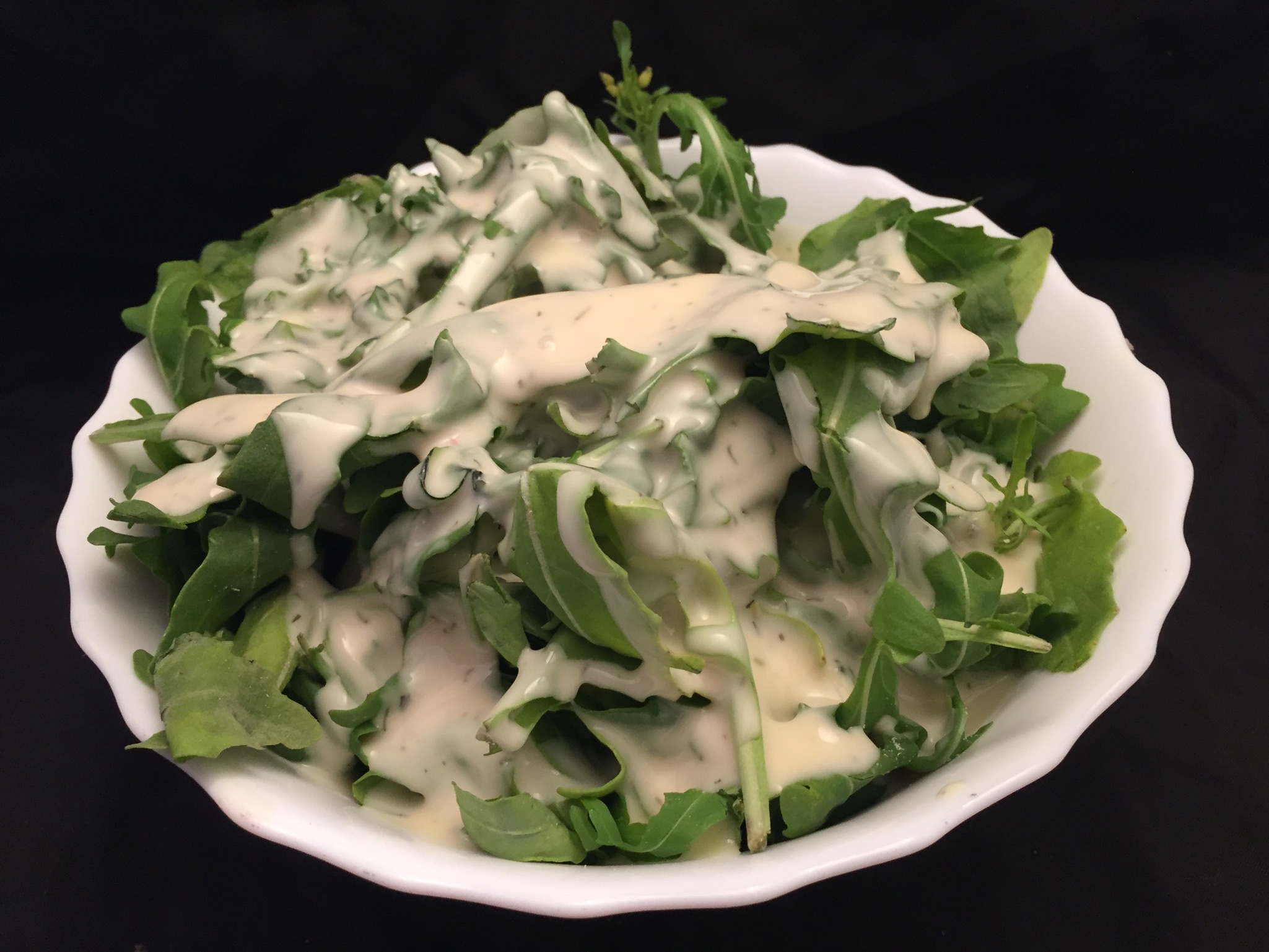 Rucola mit French Dressing