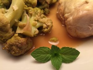 Hähnchenbrust-Filet mit Brokkoli in Riesling-Sauce