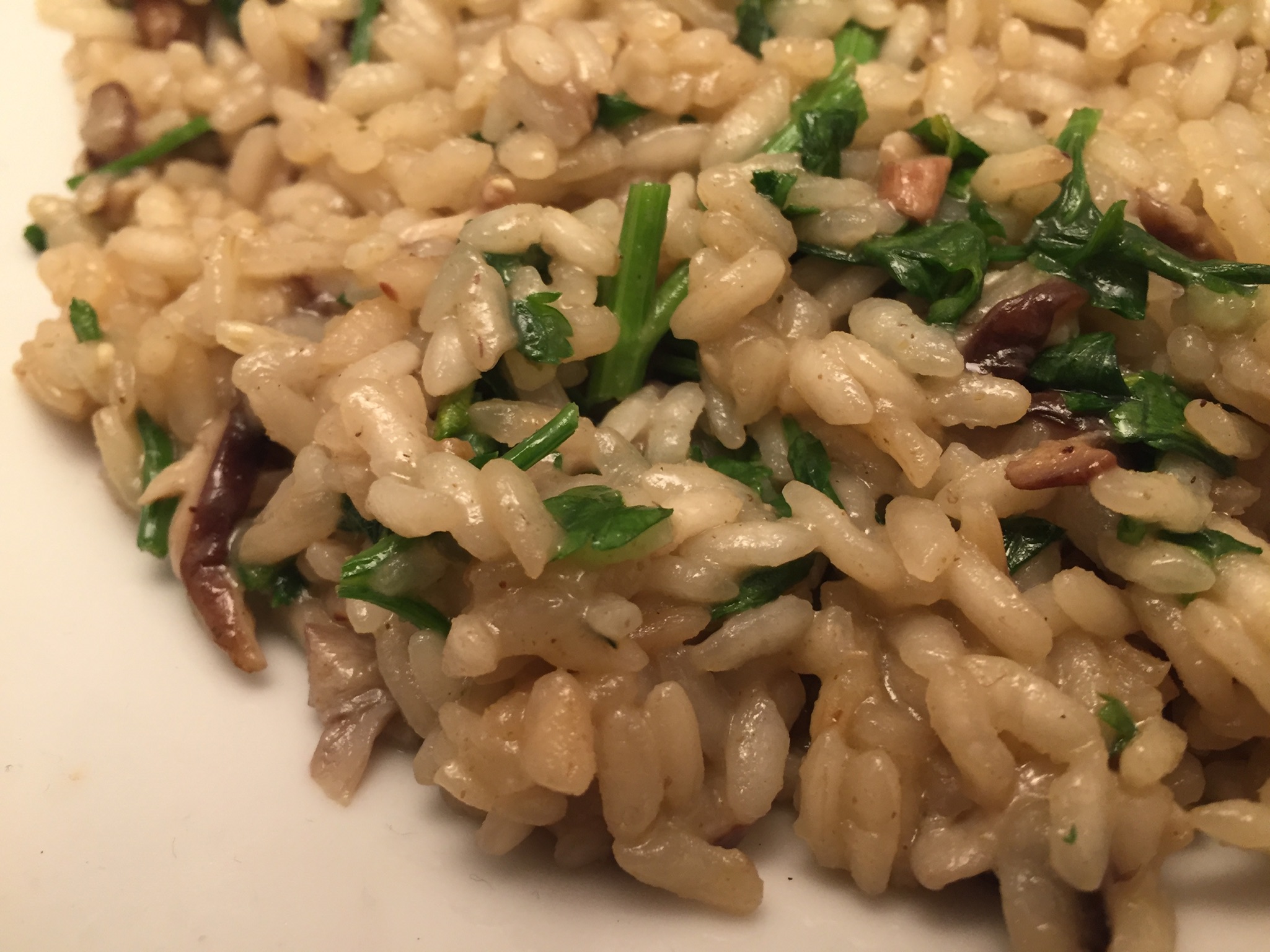 Risotto mit Shiitake und Petersilie