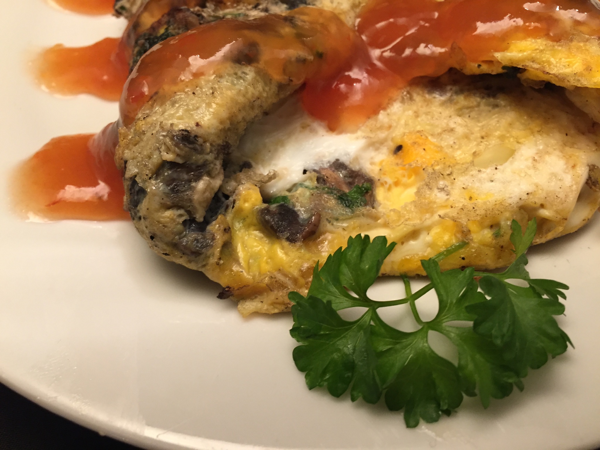Champignons-Omelett