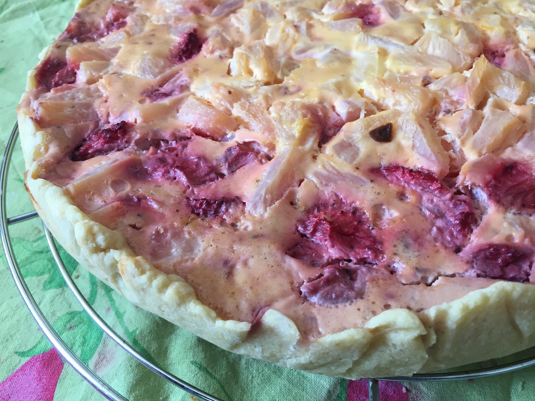 Ananas-Erdbeer-Tarte