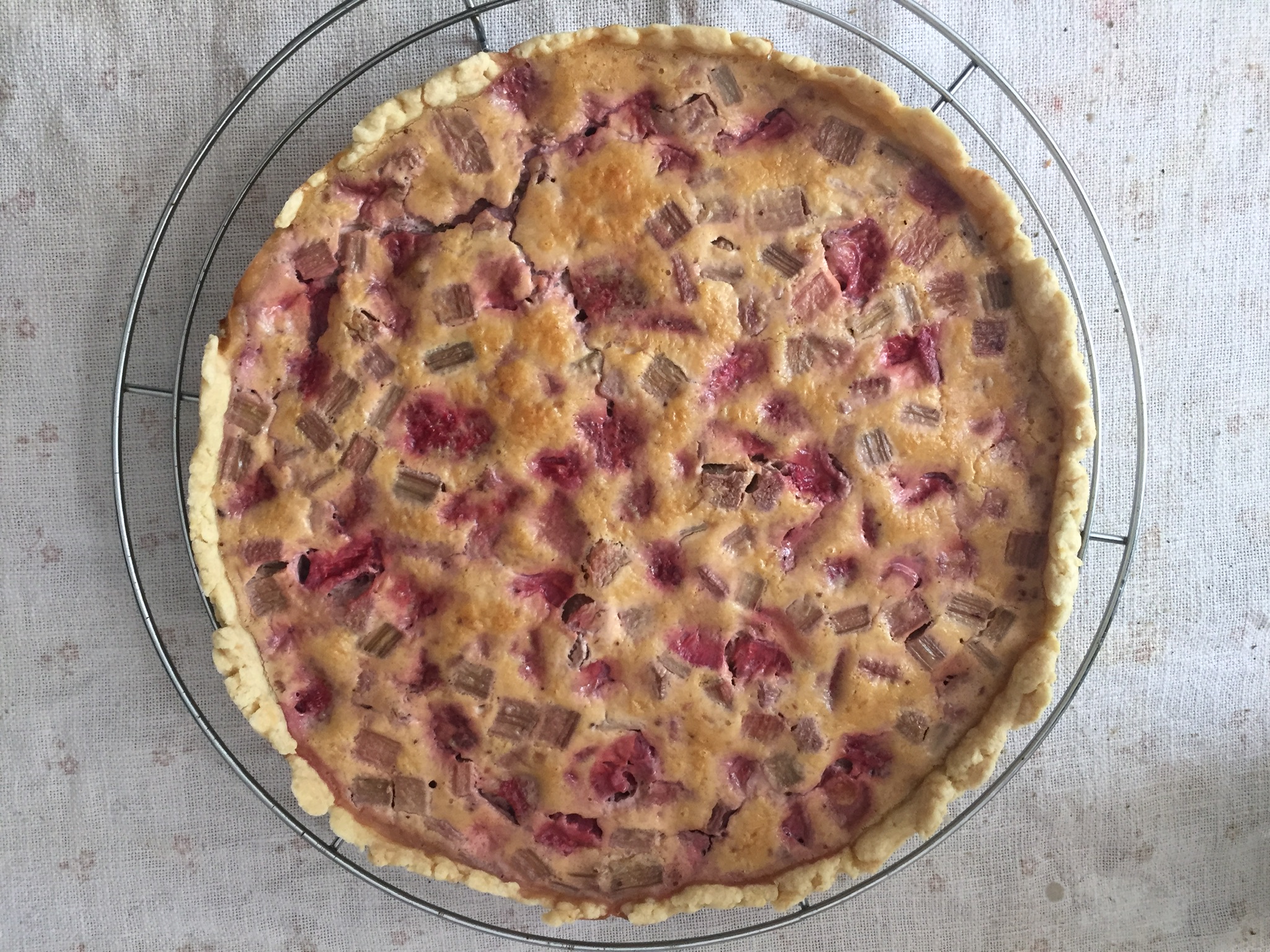 Erdbeer-Rhabarber-Tarte