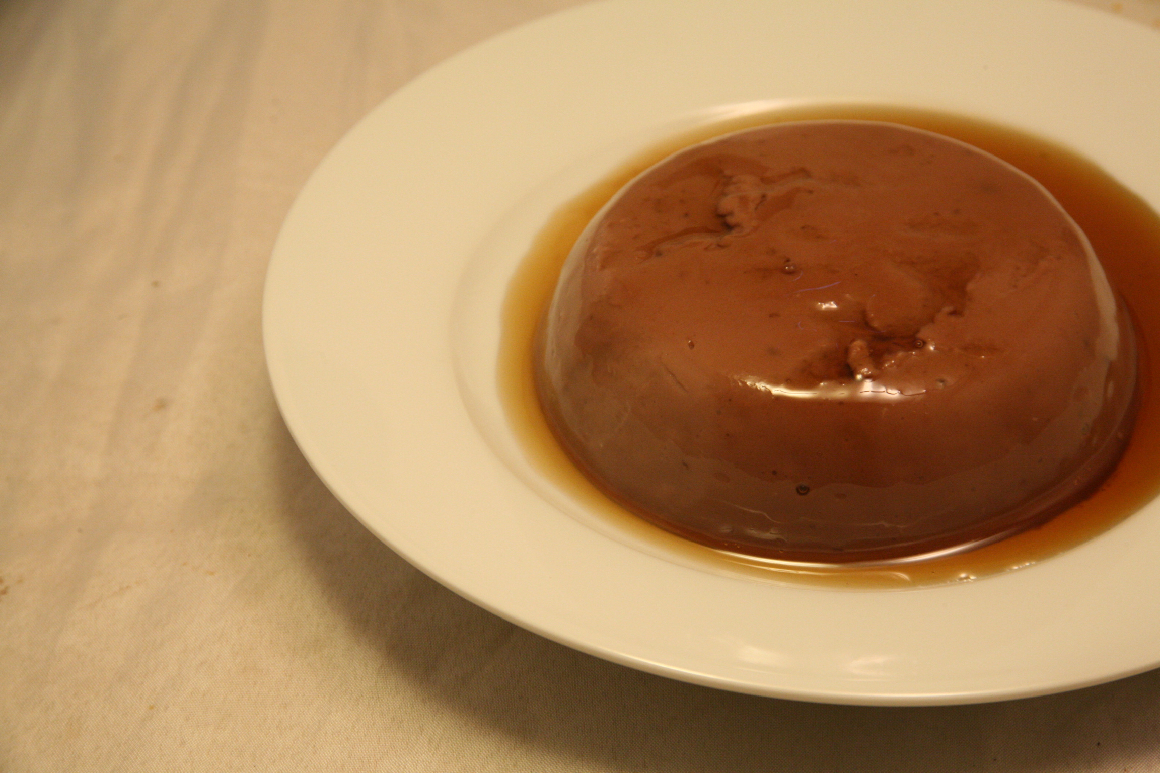 Schokoladen-Pudding mit Ahorn-Sirup