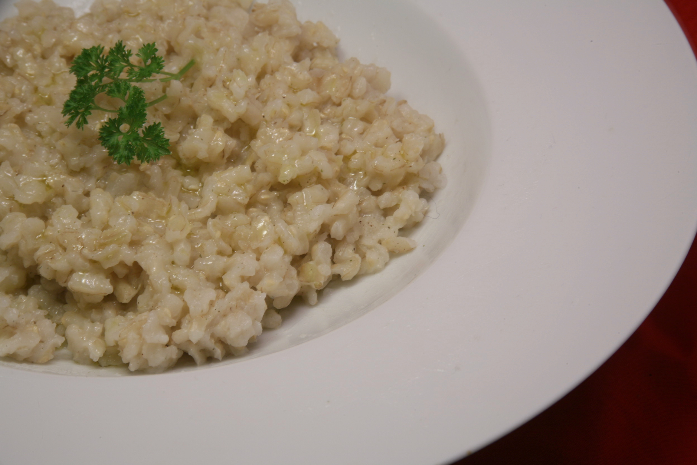 Vollkorn-Reis mit Olivenöl