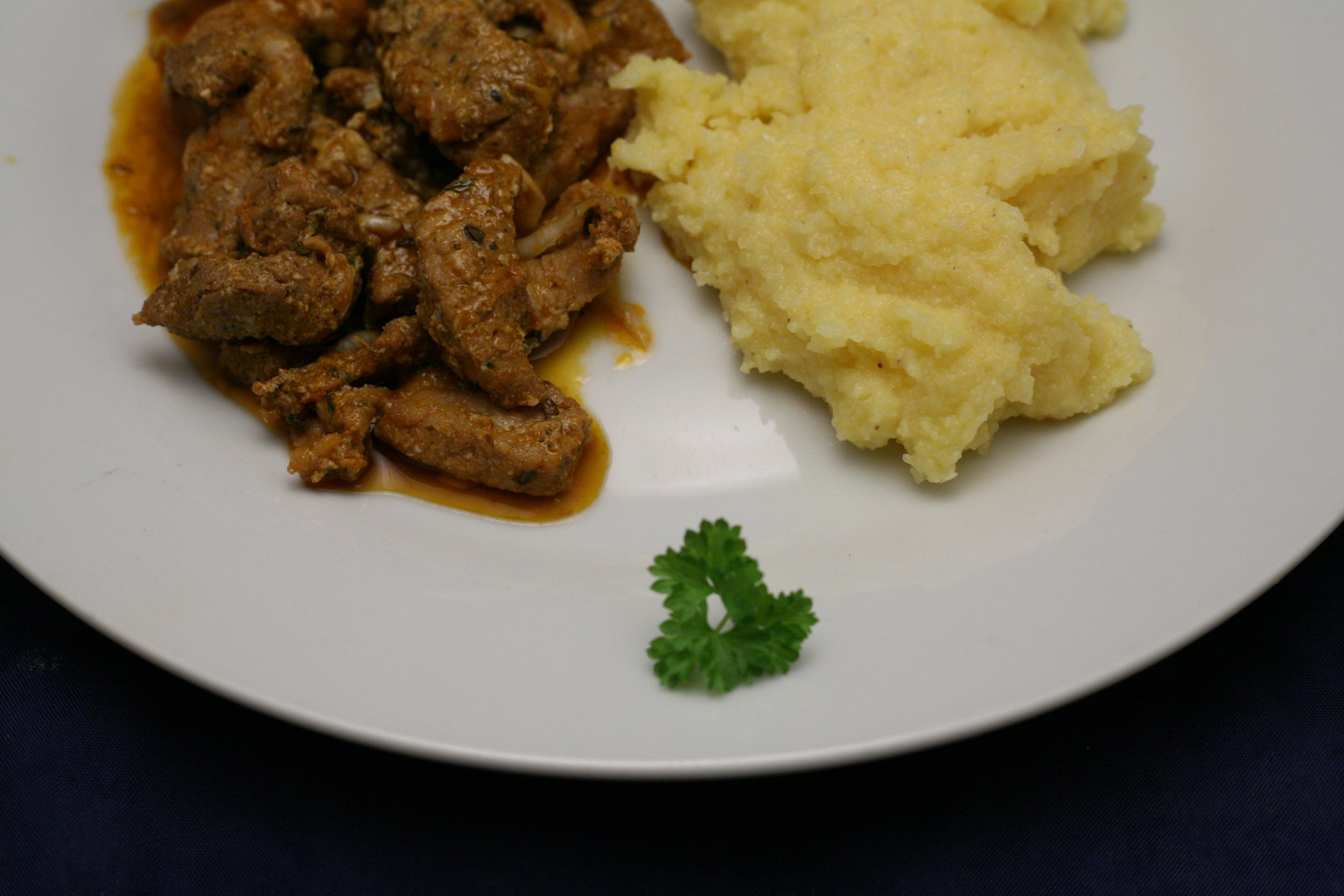 Gyros mit Polenta