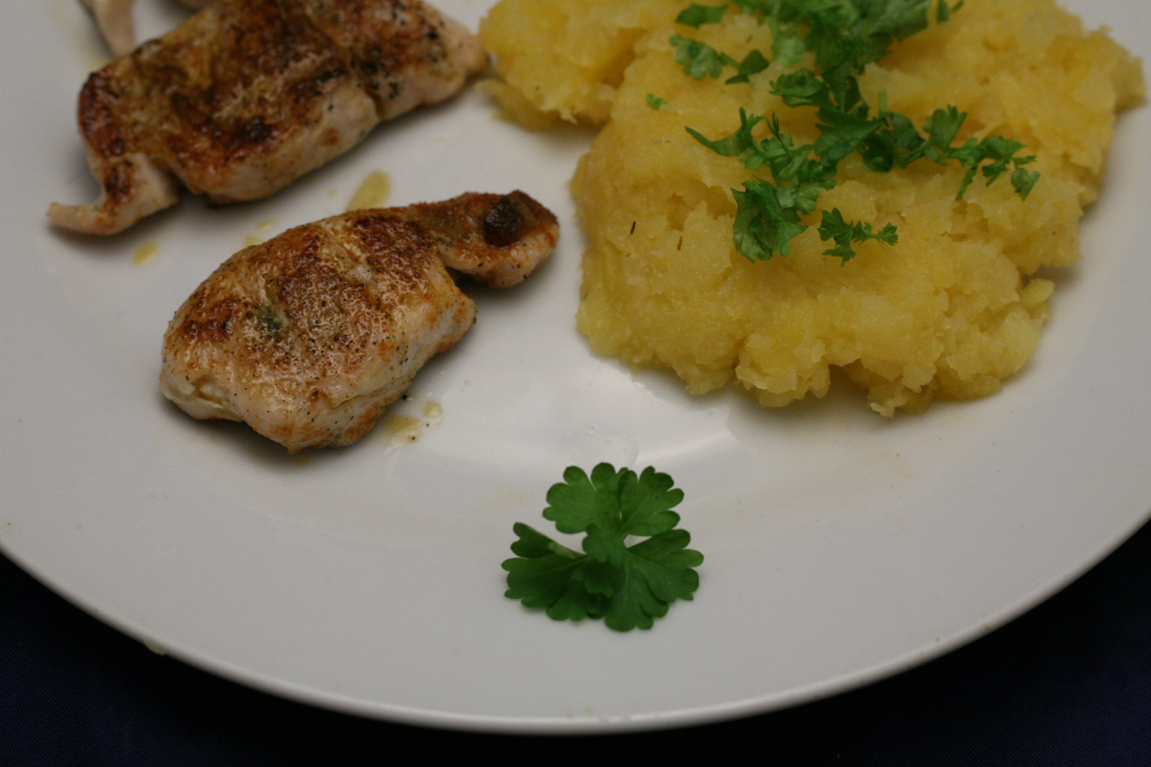 Putensteaks mit Steckrüben-Stampf