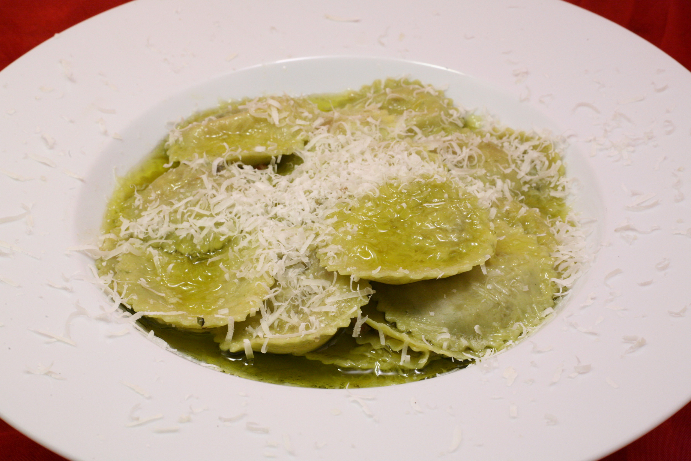 Girasoli mit Olivenöl und Parmigiano Reggiano