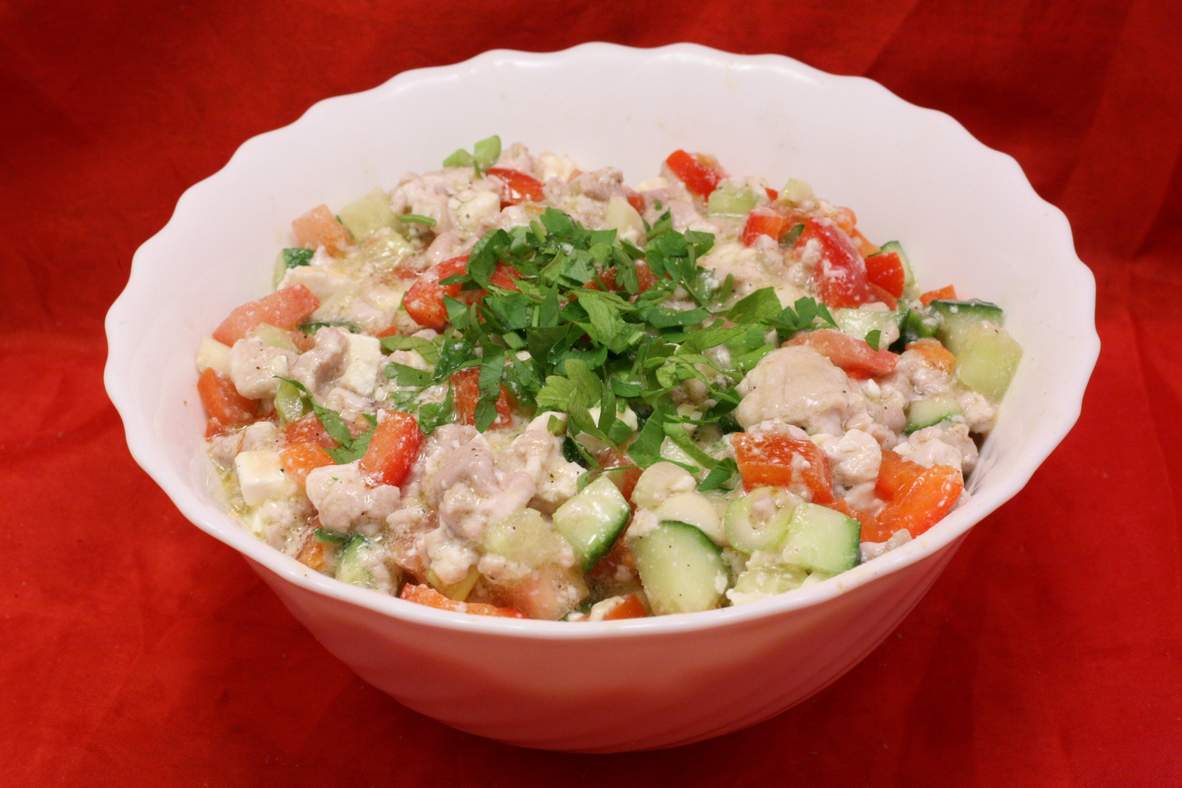 Kalbs-Hirn-Salat