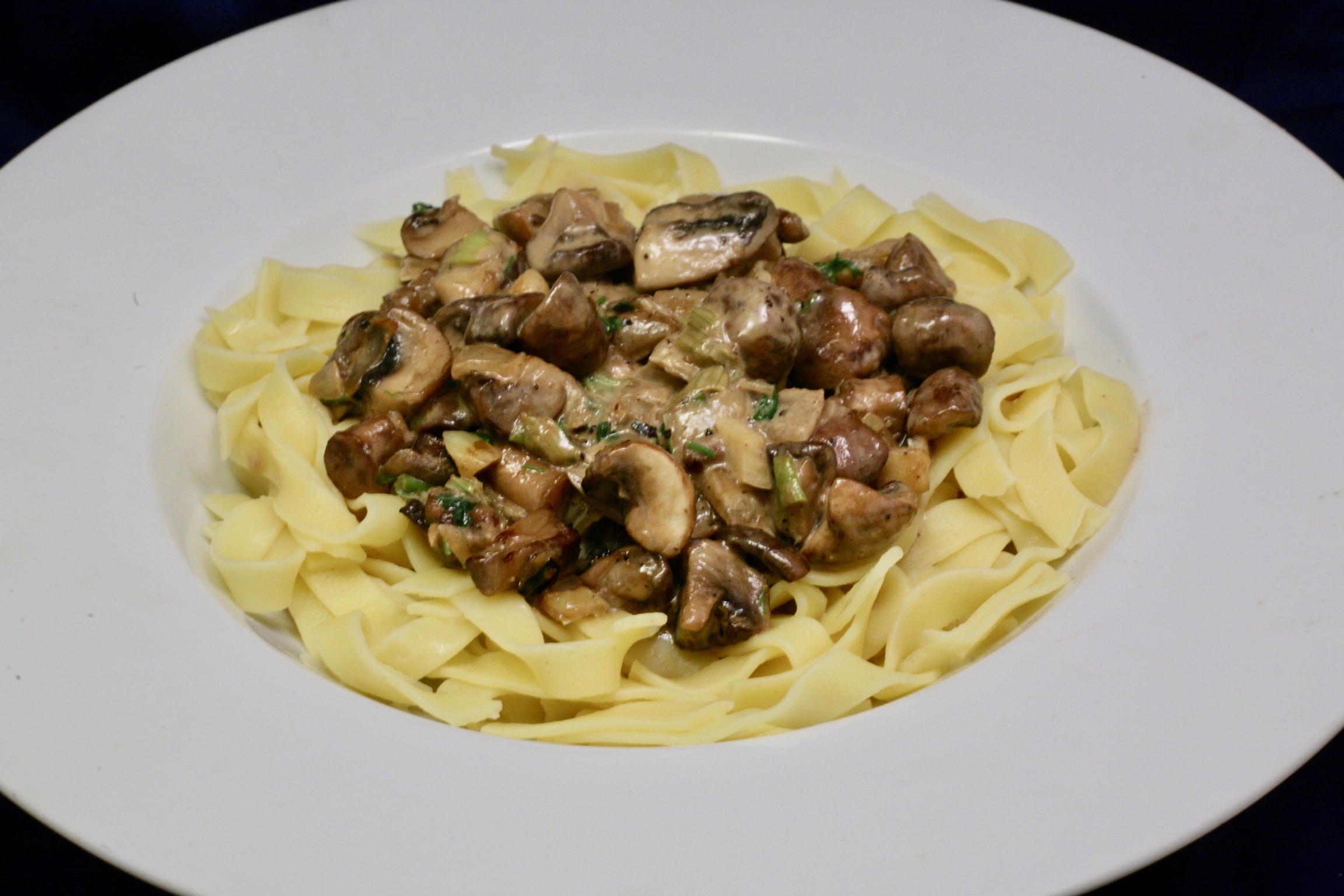 Pilzragout mit frischer Tagliatelle