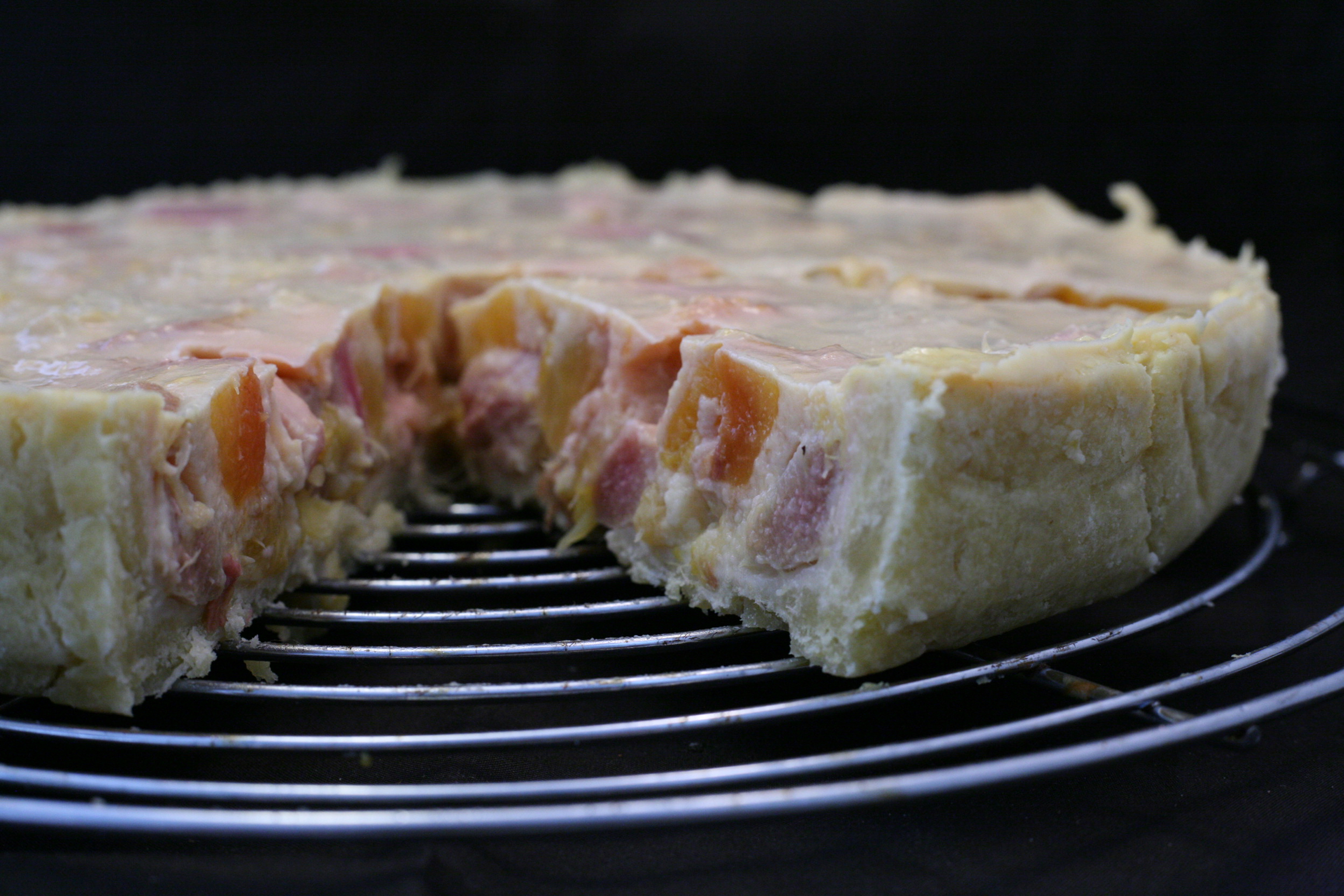 Rhabarber-Pfirsich-Tarte