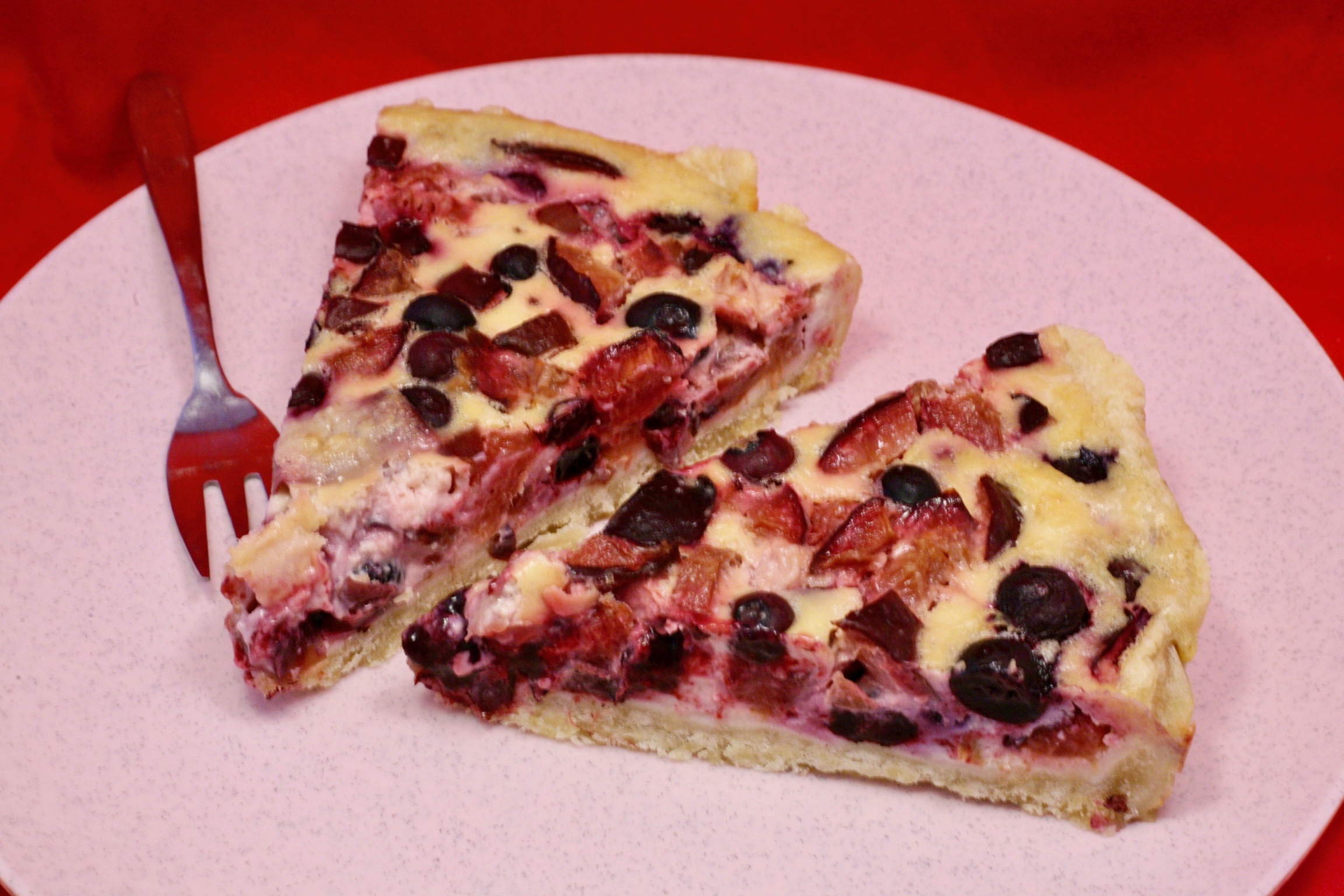 Pflaumen-Heidelbeeren-Tarte