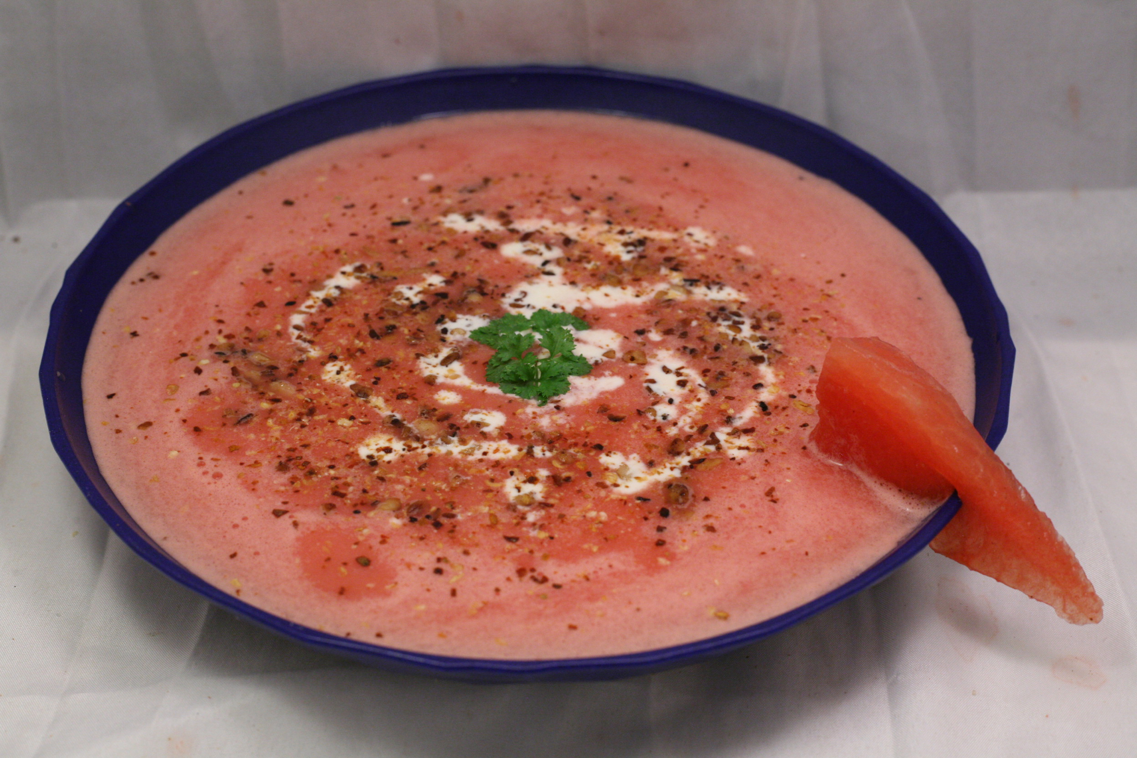 Kalte Wassermelonen-Suppe