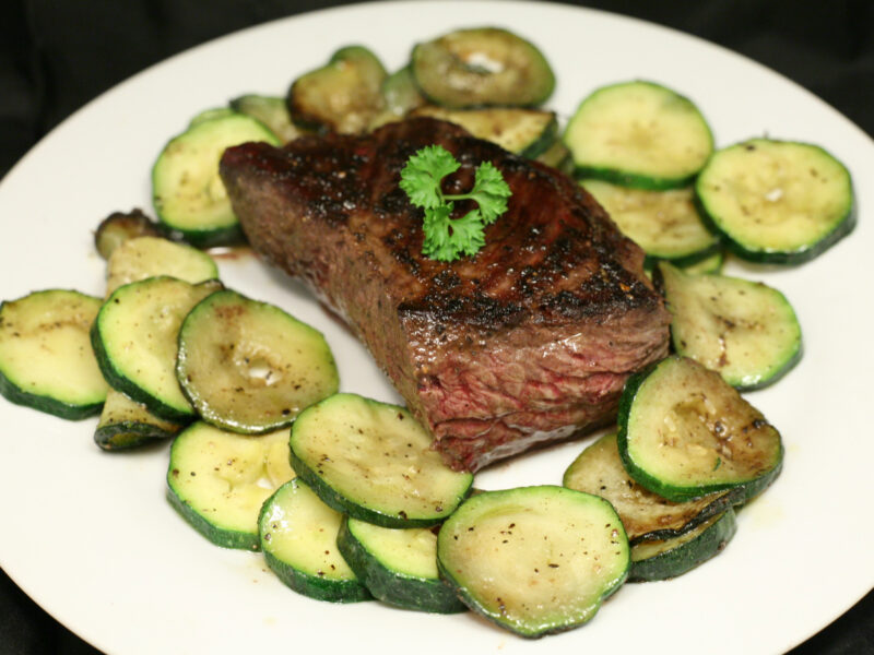 Kronfleisch mit Zucchini