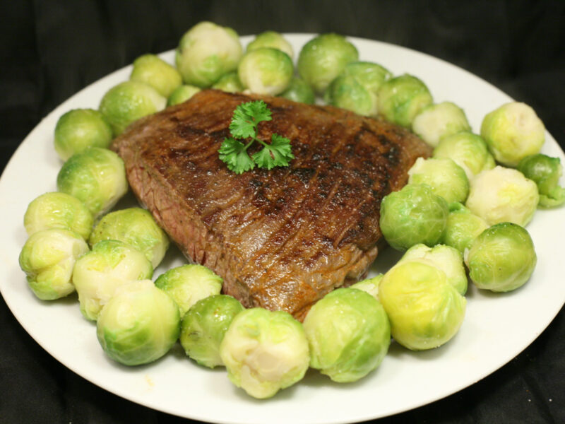 Bavette mit Rosenkohl