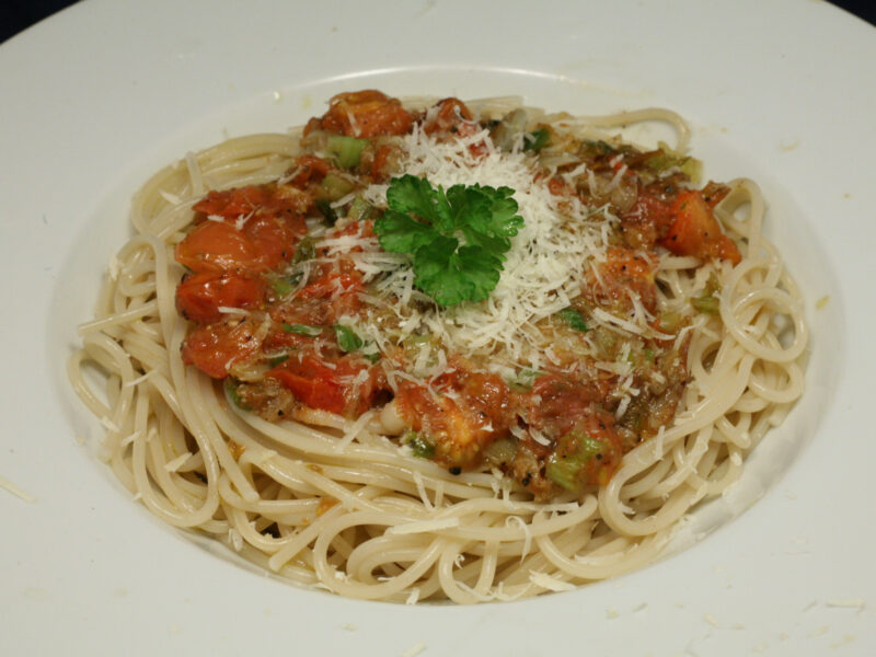 Spaghetti tomato, aglio e olio