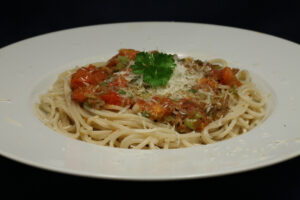 Spaghetti tomato, aglio e olio
